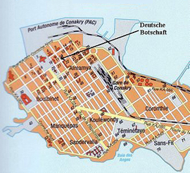 Plan von Conakry